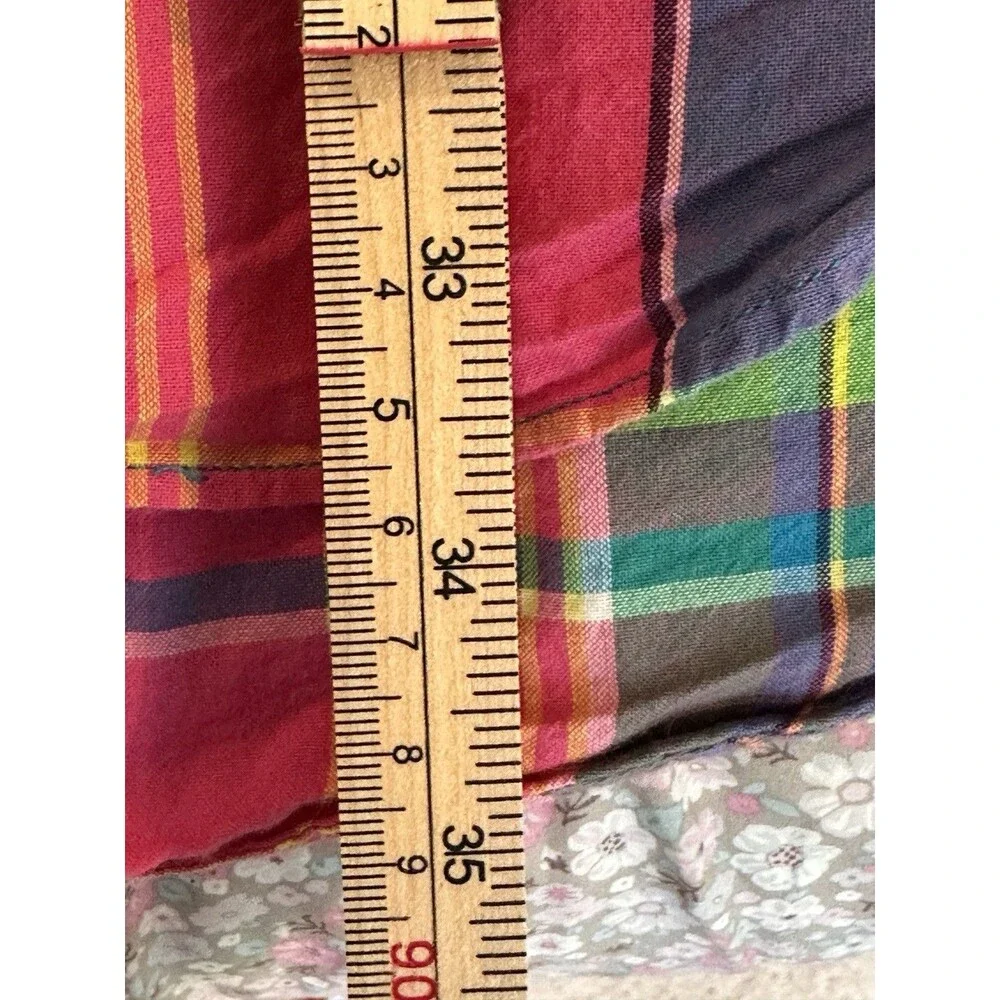Polo Ralph Lauren 2XLT Button Down Rainbow Plaid 100% Cotton Tall Long Sleeve